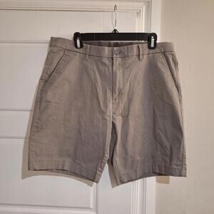 English Laundry Mens 36 Shorts Gray Textured Flat Front Flex Waist Quiet Luxury
